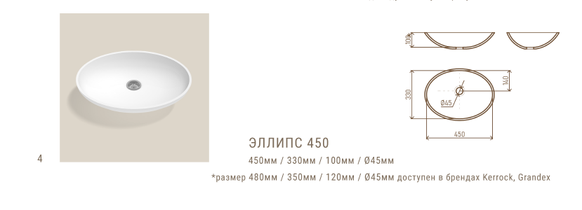 Akrylenne Эллипс 450